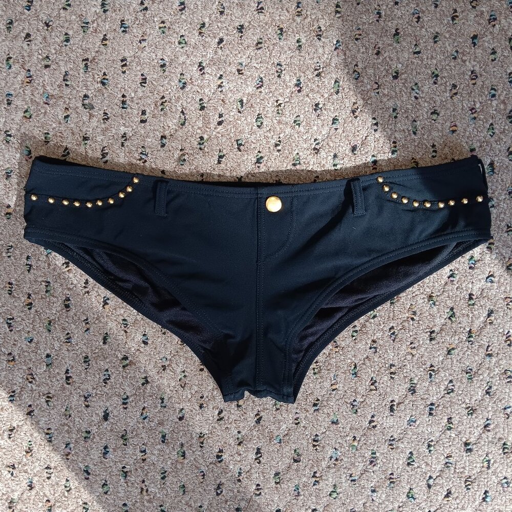 BIKINI Size L 12-14 Black SWIMSUIT SWIMWEAR WOMEN
